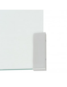 Tavolino da Caffè in Vetro Temperato 49,5x50x45 cm Trasparente