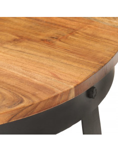 Tavolino da Caffè Ø68x43 cm in Massello di Acacia