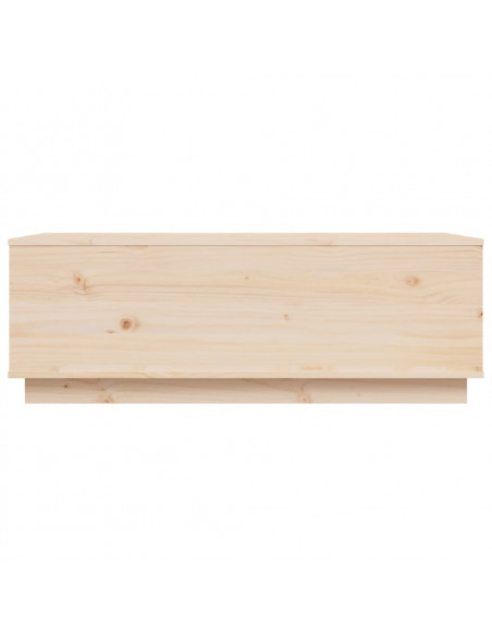 Tavolino da Salotto 100x50x35 cm in Legno Massello di Pino
