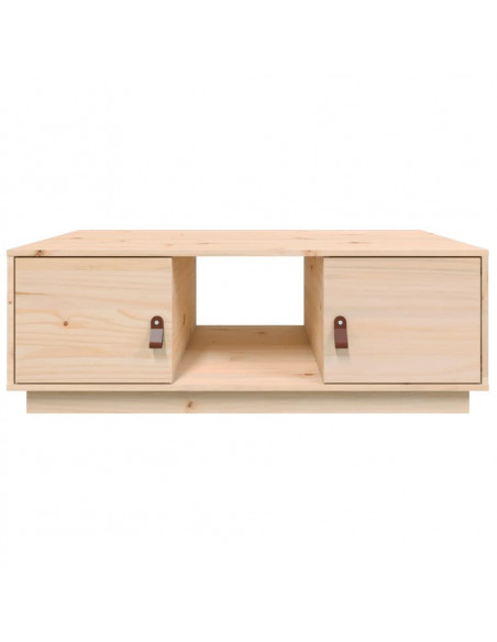 Tavolino da Salotto 100x50x35 cm in Legno Massello di Pino
