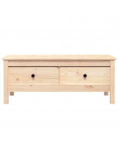 Tavolino da Salotto 100x50x40 cm in Legno Massello di Pino