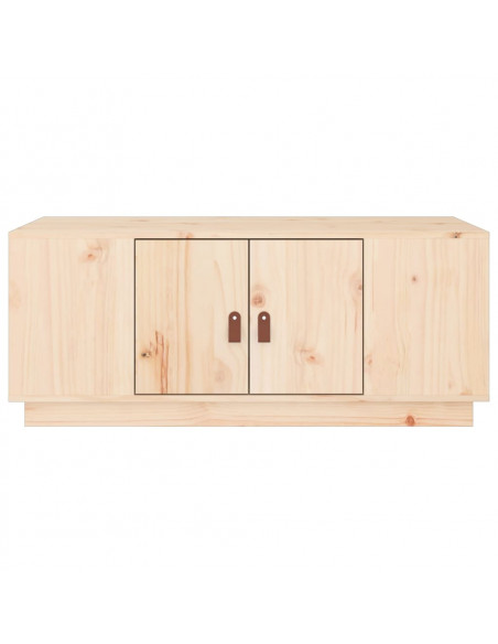Tavolino da Salotto 100x50x41 cm in Legno Massello di Pino