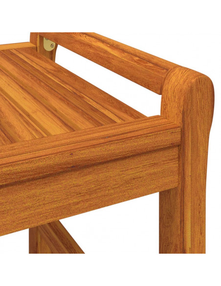Tavolino da Salotto 100x50x50 cm in Legno Massello di Acacia