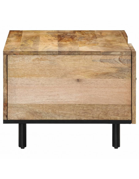 Tavolino da Salotto 100x54x40 cm in Legno Massello di Mango