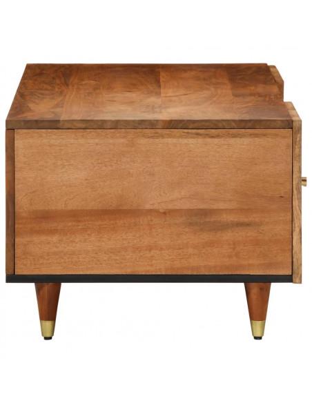 Tavolino da Salotto 100x54x40 cm in Legno Massello di Mango