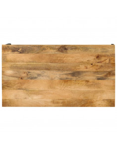 Tavolino da Salotto 100x55x35 cm in Legno Massello di Mango