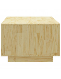 Tavolino da Salotto 110x50x33,5 cm in Legno Massello di Pino