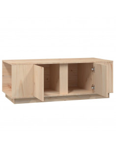 Tavolino da Salotto 110x50x40 cm in Legno Massello di Pino