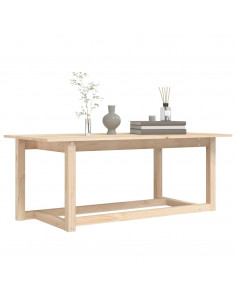 Tavolino da Salotto 110x55x45 cm Legno Massello di Pino