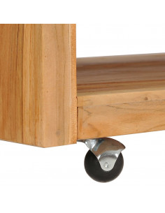 Tavolino da Salotto 110x60x40 cm in Legno Massello di Teak