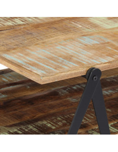 Tavolino da Salotto 115x60x40 cm in Legno Massello di Recupero