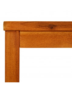 Tavolino da Salotto 50x35x45 cm in Legno Massello di Acacia