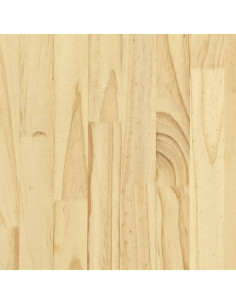 Tavolino da Salotto 50x50x33,5 cm in Legno Massello di Pino