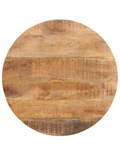 Tavolino da Salotto 54x54x35 cm Legno Massello Mango e Ferro