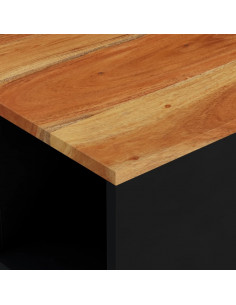 Tavolino da Salotto 60x50x35 cm in Legno Massello di Acacia