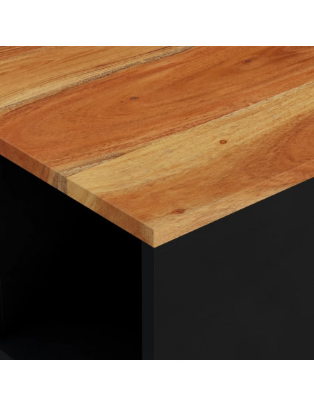 Tavolino da Salotto 60x50x35 cm in Legno Massello di Acacia