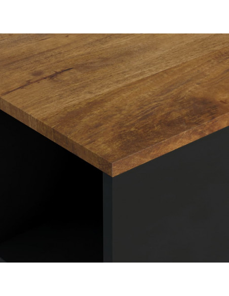 Tavolino da Salotto 60x50x35 cm in Legno Massello di Mango