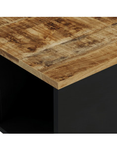 Tavolino da Salotto 60x50x35 cm in Legno Massello di Mango