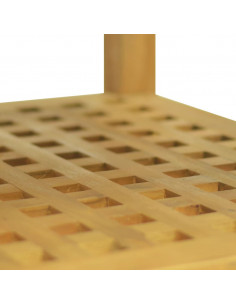 Tavolino da Salotto 60x60x40 cm in Legno Massello di Teak