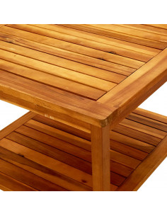 Tavolino da Salotto 60x60x45 cm in Legno Massello di Acacia