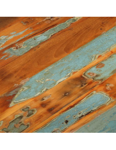 Tavolino da Salotto 68x68x35 cm in Legno Massello di Recupero