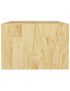 Tavolino da Salotto 75x50x33,5 cm Legno Massello di Pino