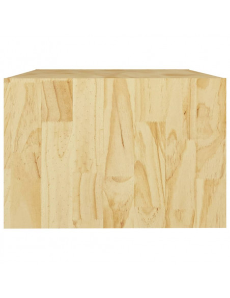 Tavolino da Salotto 75x50x33,5 cm Legno Massello di Pino