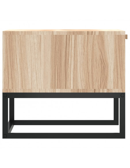Tavolino da Salotto 80x40x35 cm Legno Multistrato e Ferro