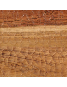 Tavolino da Salotto 80x50x40 cm Legno Massello di Acacia