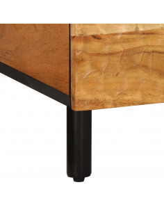 Tavolino da Salotto 80x50x40 cm Legno Massello di Acacia