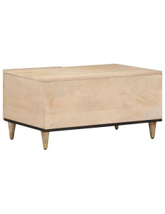 Tavolino da Salotto 80x50x40 cm Legno Massello di Mango