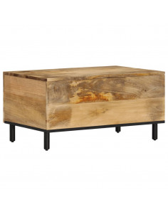 Tavolino da Salotto 80x50x40 cm Legno Massello di Mango