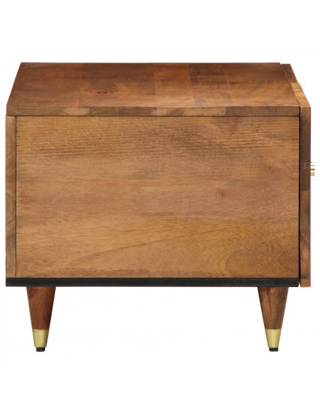 Tavolino da Salotto 80x50x40 cm Legno Massello di Mango