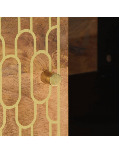 Tavolino da Salotto 80x50x40 cm Legno Massello di Mango