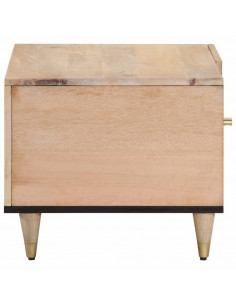 Tavolino da Salotto 80x50x40 cm Legno Massello di Mango