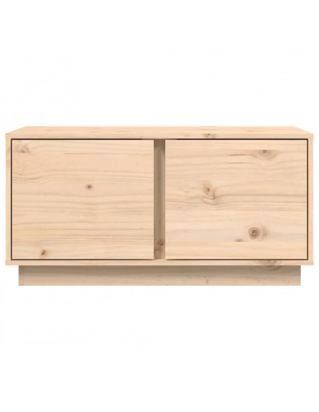 Tavolino da Salotto 80x50x40 cm Legno Massello di Pino