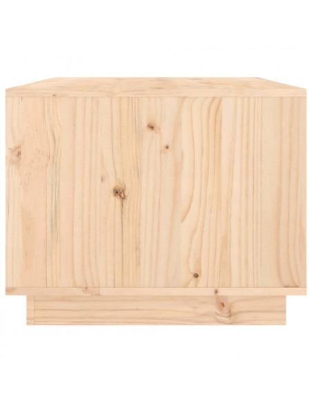 Tavolino da Salotto 80x50x40 cm Legno Massello di Pino