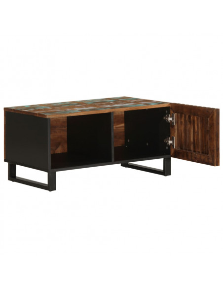 Tavolino da Salotto 80x51x40 cm in Legno Massello di Acacia