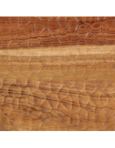 Tavolino da Salotto 80x54x40 cm in Legno Massello di Acacia