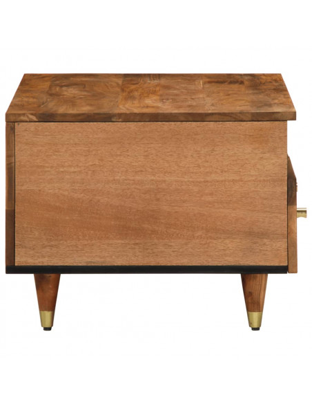 Tavolino da Salotto 80x54x40 cm in Legno Massello di Mango