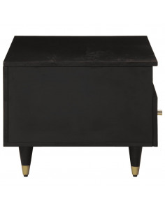 Tavolino da Salotto 80x54x40 cm in Legno Massello di Mango