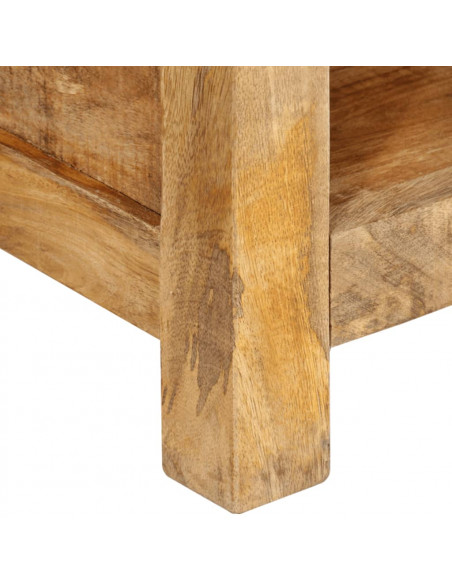 Tavolino da Salotto 80x55x30 cm in Legno Massello di Mango