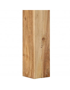 Tavolino da Salotto 80x80x40 cm in Legno Massello di Acacia