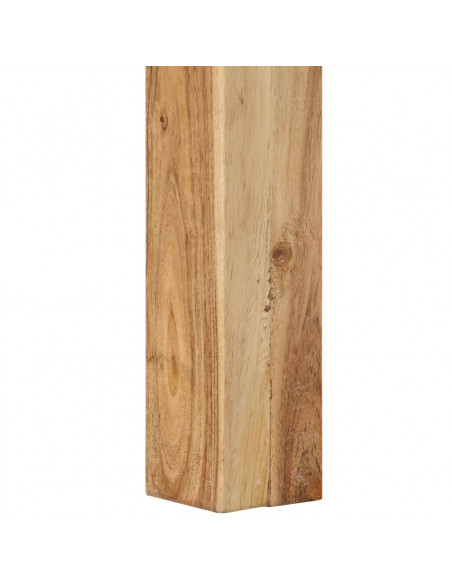 Tavolino da Salotto 80x80x40 cm in Legno Massello di Acacia