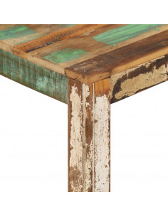 Tavolino da Salotto 80x80x40 cm in Legno Massello di Recupero