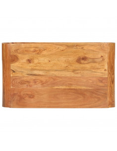 Tavolino da Salotto 90x50x30 cm in Legno Massello d'Acacia