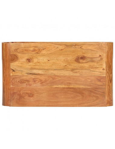 Tavolino da Salotto 90x50x30 cm in Legno Massello d'Acacia