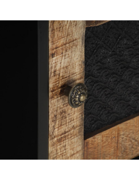 Tavolino da Salotto 90x50x35 cm in Legno di Mango Grezzo
