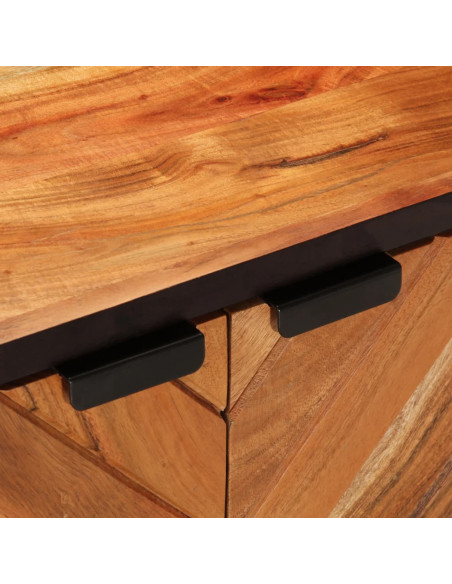 Tavolino da Salotto 90x55x40 cm in Legno Massello di Acacia
