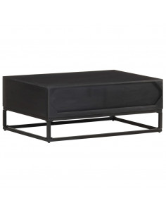 Tavolino da Salotto 90x60x35 cm in Legno Massello di Mango